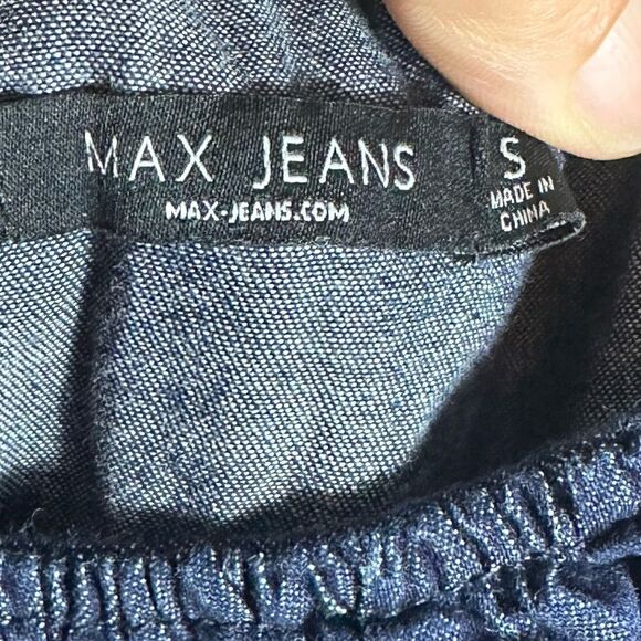 Max Jeans Cold-Shoulder Denim Dress Size Small S 📦 - Picture 5 of 8